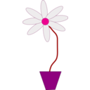download Flower In A Pot clipart image with 270 hue color