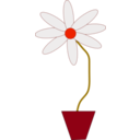 download Flower In A Pot clipart image with 315 hue color