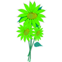 download Helianthus clipart image with 45 hue color