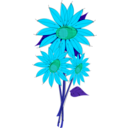 download Helianthus clipart image with 135 hue color