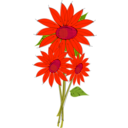 download Helianthus clipart image with 315 hue color