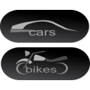 download Cars And Bikes clipart image with 180 hue color
