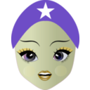 download Pretty Somali Girl Smiley Emoticon clipart image with 45 hue color