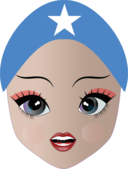 Pretty Somali Girl Smiley Emoticon