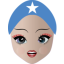 download Pretty Somali Girl Smiley Emoticon clipart image with 0 hue color