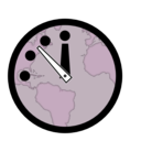 download Doomsday Clock clipart image with 270 hue color