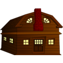 download Halloween Horror House Small clipart image with 0 hue color