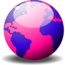 download A Simple Globe clipart image with 135 hue color