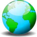 download A Simple Globe clipart image with 0 hue color