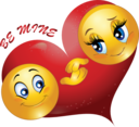 Be Mine Couple Smiley Emoticon Valentine