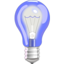 download Light Bulb On clipart image with 180 hue color