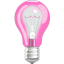 download Light Bulb On clipart image with 270 hue color