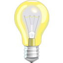 download Light Bulb On clipart image with 0 hue color