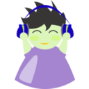 download Boy With Headphone5 clipart image with 45 hue color