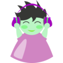 download Boy With Headphone5 clipart image with 90 hue color