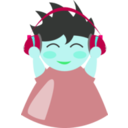 download Boy With Headphone5 clipart image with 135 hue color