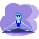 download Fitness Girl clipart image with 180 hue color