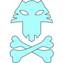 download Cat Pirates Symbol clipart image with 135 hue color