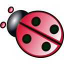 download Green Ladybug clipart image with 270 hue color