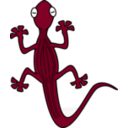download Gecko clipart image with 270 hue color