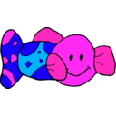 download Toy Fish clipart image with 270 hue color