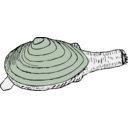 download Clam clipart image with 90 hue color