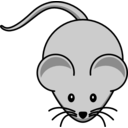 download Simple Cartoon Mouse clipart image with 90 hue color