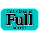 download This Class Is Full Sorry clipart image with 180 hue color