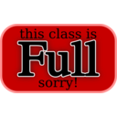 download This Class Is Full Sorry clipart image with 0 hue color