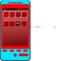 Android Phone Blue And Red