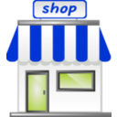 download Shop Front Icon clipart image with 225 hue color