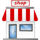 download Shop Front Icon clipart image with 0 hue color