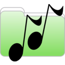download Music Folder Icon clipart image with 270 hue color