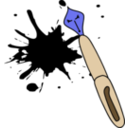 download Angry Pen clipart image with 180 hue color