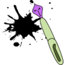 download Angry Pen clipart image with 225 hue color