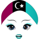 download Pretty Libyan Girl Smiley Emoticon clipart image with 180 hue color