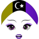 download Pretty Libyan Girl Smiley Emoticon clipart image with 270 hue color