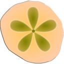 download Sand Dollar clipart image with 180 hue color