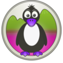 download A Penguin In The Mountains clipart image with 225 hue color