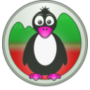 download A Penguin In The Mountains clipart image with 270 hue color