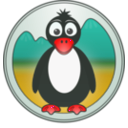 download A Penguin In The Mountains clipart image with 315 hue color