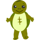 download Turtle Character clipart image with 0 hue color