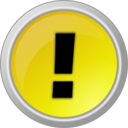 download Warning Button clipart image with 0 hue color