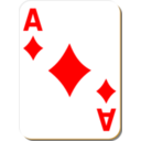 download White Deck Ace Of Diamonds clipart image with 0 hue color