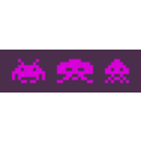 download Space Invaders By Rones clipart image with 180 hue color