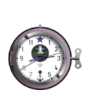 download Soviet Nuclear Submarine Clock clipart image with 270 hue color