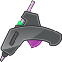 download Glue Gun Tango Icon clipart image with 90 hue color