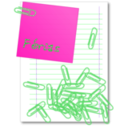 download Paper Clip clipart image with 270 hue color
