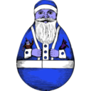 download Rolly Polly Santa clipart image with 225 hue color