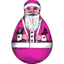 download Rolly Polly Santa clipart image with 315 hue color